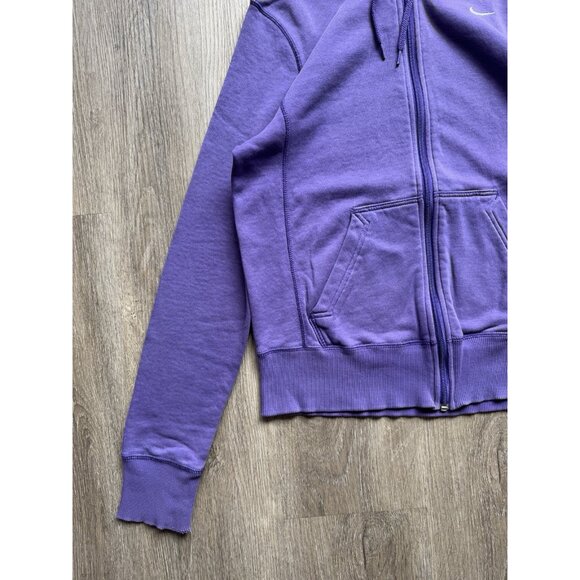 Rare Vintage Y2K Nike Mini Swoosh Full Zip Hoodie Sweater Kids Medium Gym Sports - Picture 4 of 12